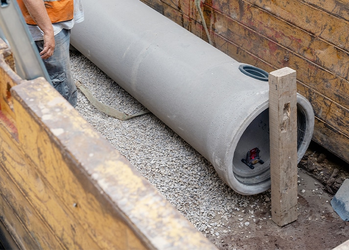 Underground utility installation in Lebanon, IN